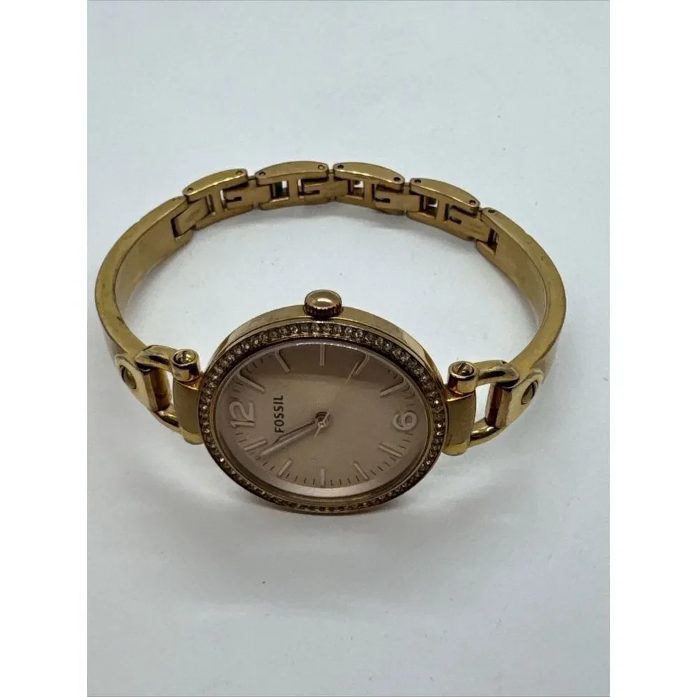 Fossil Georgia ES3226 Women's Rose Gold Stainless Steel Analog Dial Watch JNA367